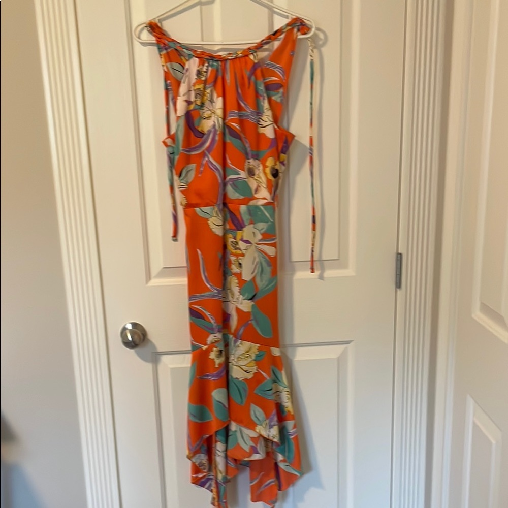 2 for $30
Floral Orange Maxi dress
Worn once to a wedding.